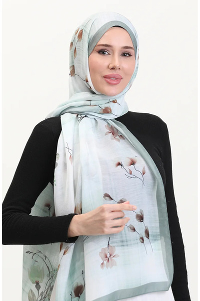 sefamerve شال كهربيار 70242-05 أخضر عصري