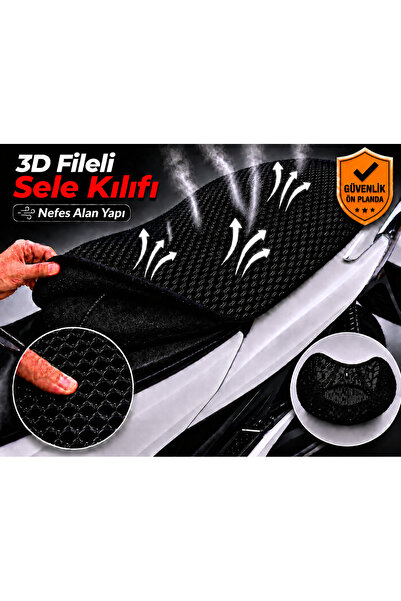 Vi Caro Husa scaun motocicletei Suzuki AN 125 HK Husa scaun cu plasa 3D Prote...