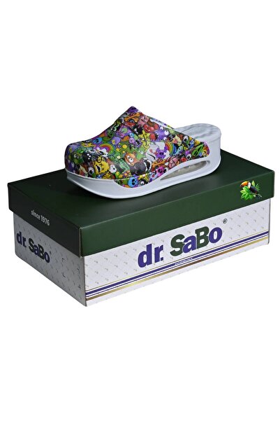 DR SABO Papuci din piele lucrați manual, cu branț ortopedic, design elegant ș...