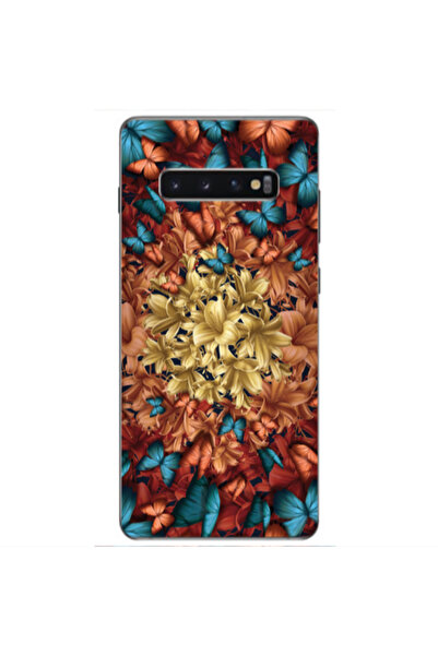 Other Samsung S10 Plus Blue butterflies Transparent Silicone TPU Θήκη