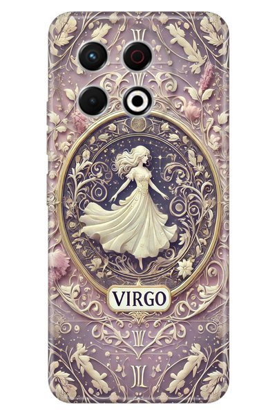 TECNO Spark 30 Pro Kılıf Başak Burcu Temalı Desenli Darbe Emici Silikon