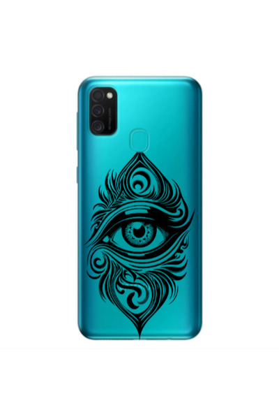 Other Samsung M21 Eye patterned drawing Transparent Silicone TPU Θήκη