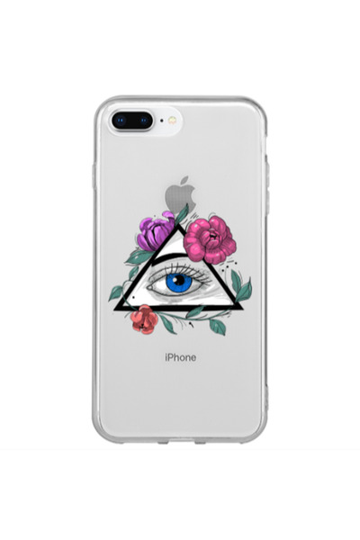 Other Apple iPhone 7 Plus Eye and flower Transparent Silicone TPU Θήκη