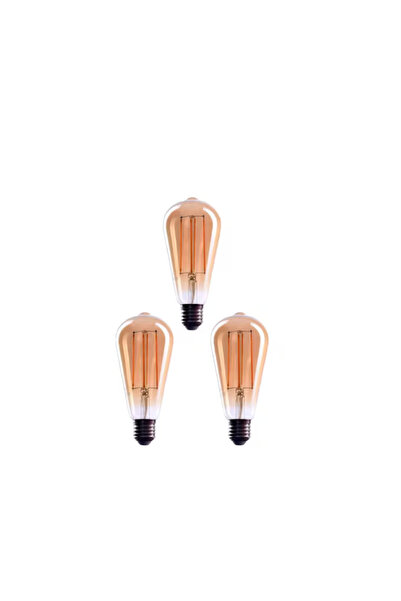Crown LED Set 3 becuri incandescente Crown Led, 13,9 x 6 cm, E27, 4W, 230V, 3...