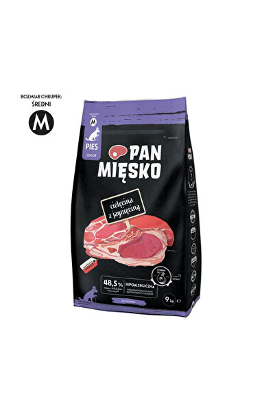 Pan Mięsko Hrană uscată pentru câini Mr. Meat Vițel cu miel (senior) chipsuri...
