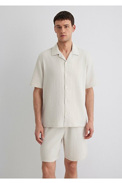 Mavi Short-Sleeved Regular Fit 100% Cotton Men's Shirt.