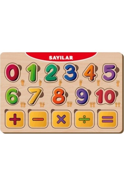 CA Games Wooden Puzzle Numbers 19X29 cm