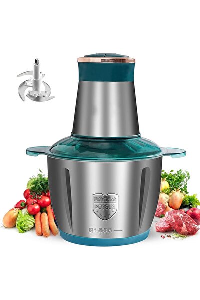 Diason 2L Stainless Steel Fully Automatic Meat Grinder, Household Stainless S...