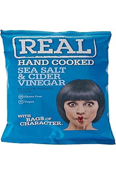 REAL Crisps Salt & Vinegar 35g × 24