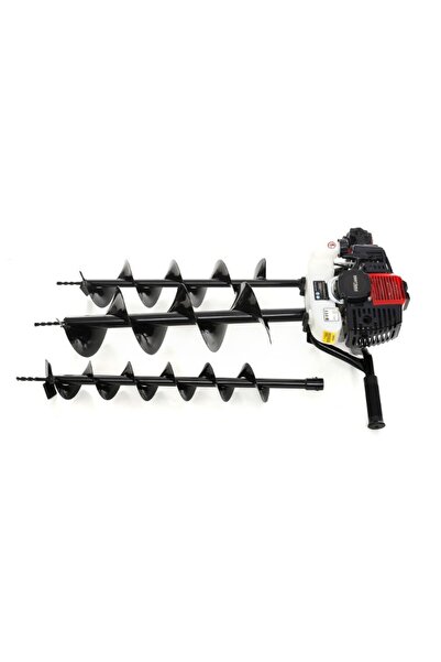 Kraft&dele Set foreză de pământ KD174, 5.2 CP + 3 burghie de 100 + 150 + 200 mm