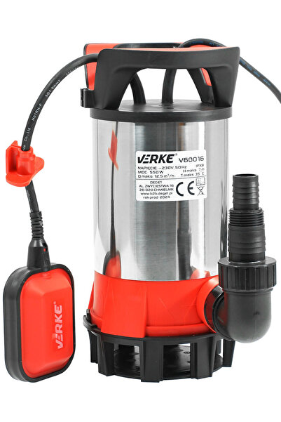 VERKE Pompă submersibilă pentru apă murdară și curată, 550W, debit mare, V60016