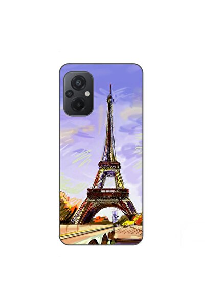 OEM Case compatible with Xiaomi Poco M5 Silicone Gel Tpu Pattern Drawing Eiff...