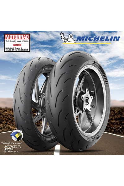 Michelin Power 6 120/70 ZR17 ve 190/50 ZR17 Takım Motosiklet Lastiği