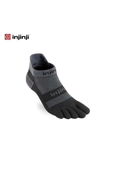 injinji RUN LIGHTWEIGHT NO SHOW COOLMA - S - أسود/رمادي