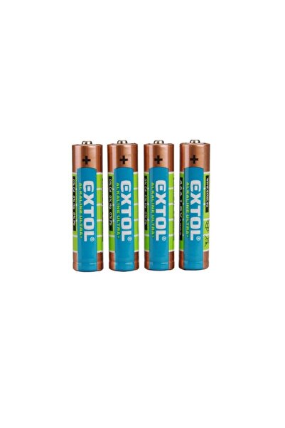 Extol Set de 4 baterii, ultra alcaline 1.5 V, AAA LR03