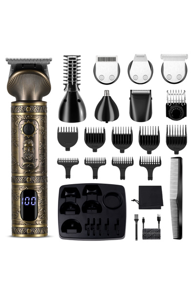 Scttomon Beard Trimmer Kit Professional Hair Clipper Zero Gapped T-Blade Elec...