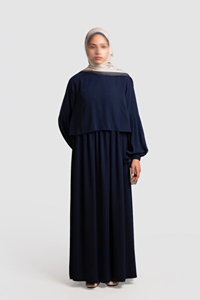 Emare Medina Silk Gilet Set Navy Blue