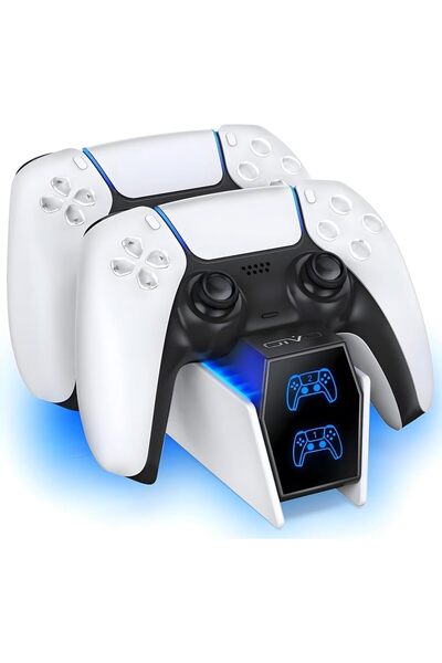 Oivo USB Charger compatible with PlayStation 5 DualSense Controller with two ...