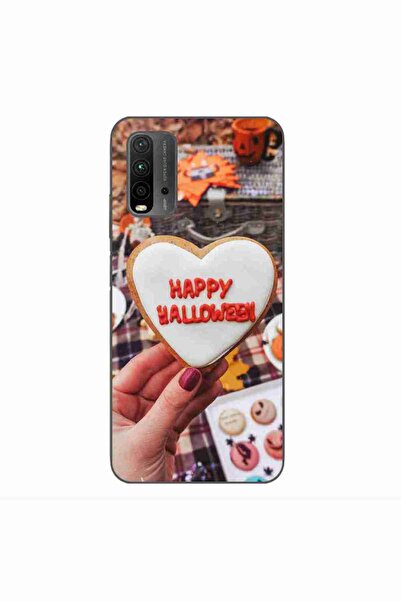 OEM Case compatible with Xiaomi Redmi 9T Silicone Gel Tpu Pattern Happy Hallo...