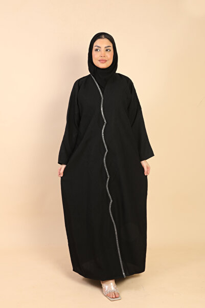 Stylish Fashion Abaya from Stylish Fashion in Black Color with All the Work b...