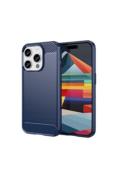 Techsuit Case for iPhone 16 Pro - Carbon Silicone - Blue
