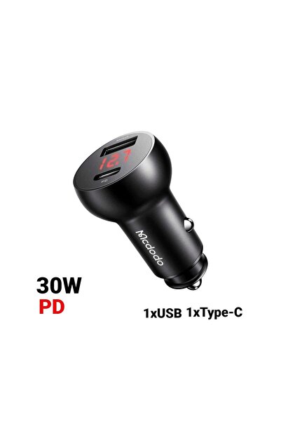 Mcdodo Incarcator Auto Dual Port 30W Mushrooms Series Black
