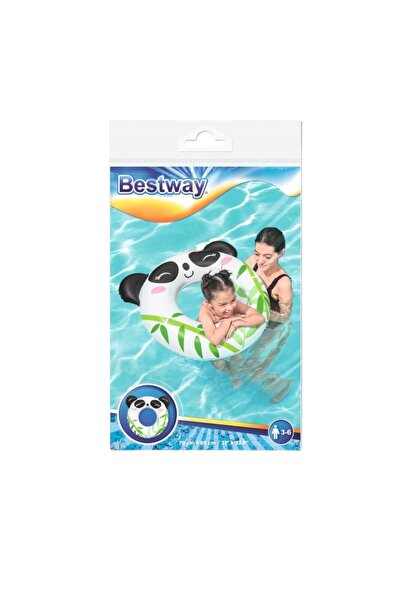 BESTWAY Colac gonflabil pentru înot, Panda, 79 x 85 cm, 36351