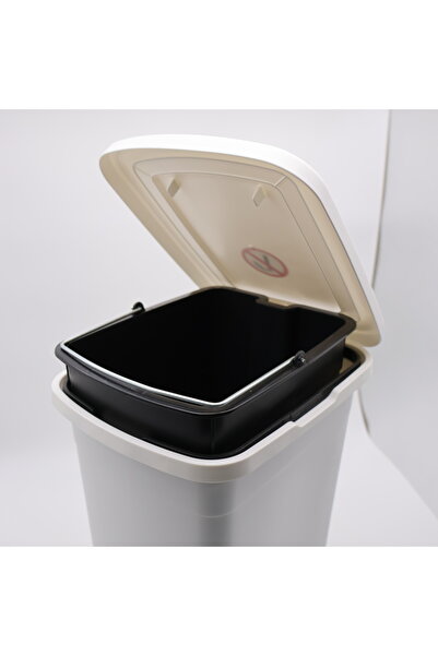 okacih Plastik Pedallı Çöp Kovası 8 Lt - Tezgâh Altı ve Banyo İçin İç Kovalı Çöp Kutusu
