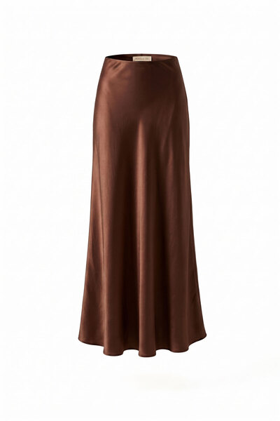 MAGARDE FUSTĂ MAXI DIN SATIN - MARO DESCHIS - SEZONUL NOU