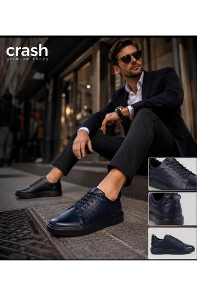Crash Erkek Casual Comfort Hakiki Deri Bağcıklı Ayakkabı