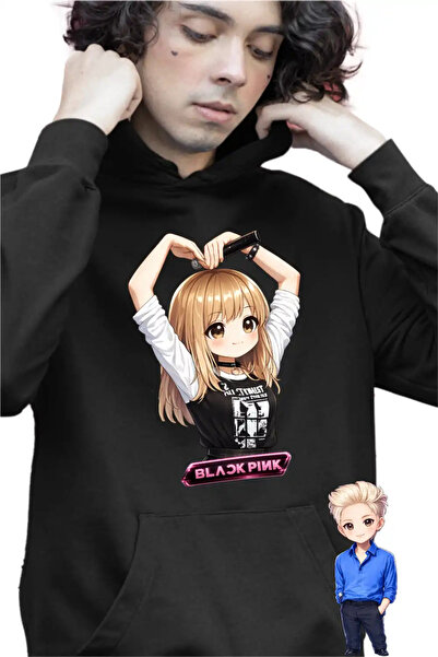 OEM Hanorac Copii Baieti BlackPink Lisa Heart Love Kpop