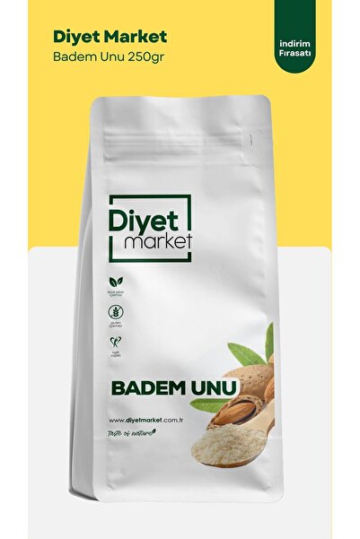 DİYET MARKET 250Gr Badem Unu Yeni Öğütülmüş / Katkısız Doğal