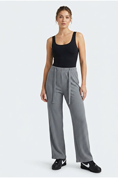 just wear zt Women's Daily Use Ribbed Wide Leg Pants