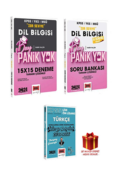Yargı Yayınları Dil Bilgisi Bay Panik Yok 15x15 Deneme+Soru Bankası + KPSS Li...