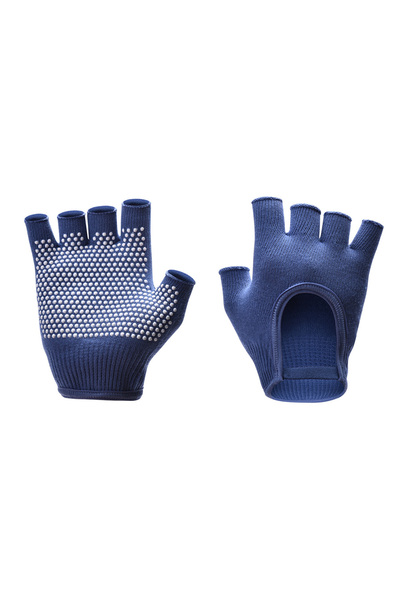 Choice11 1Pair Dark Blue 1Pair Half Finger Yoga Antislip Gloves Women Pilates...