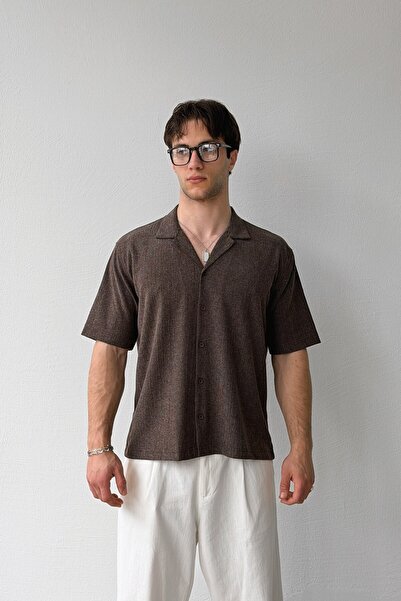 Flaw Wear Apaş Collar Woven Shirt