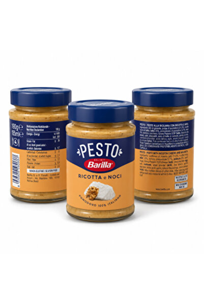 Barilla Set 3 x Pesto Ricotta e Noci, sos pesto cu ricotta și nuci, 190 g / b...