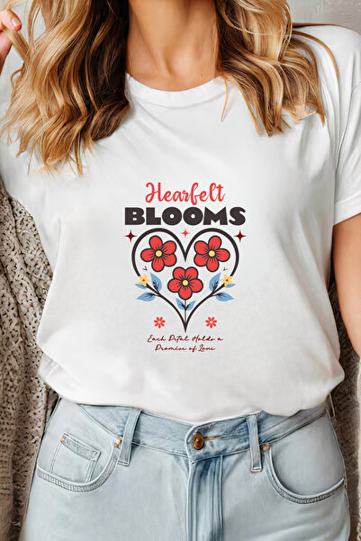 Sarah's Boutique Women's T-shirt – 100% cotton – Heartfelt Blooms