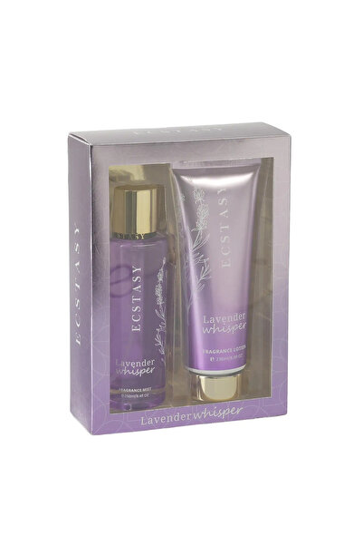Ecstasy LAVENDER WHISPER BODY MIST 250ML BODY CREAM 236ML GIFT SET