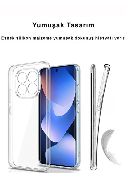 CEPSTOK Redmi Note 15 4G/5G Kılıf Şeffaf Kamera Korumalı Esnek Yumuşak Silikon