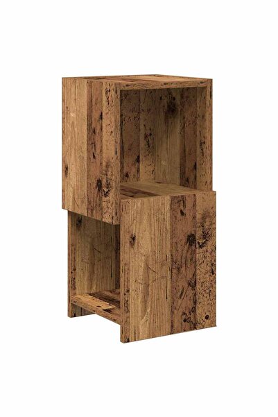 vidaxl Dulap de colț Lemn vechi 25,5x25x55cm Lemn compozit