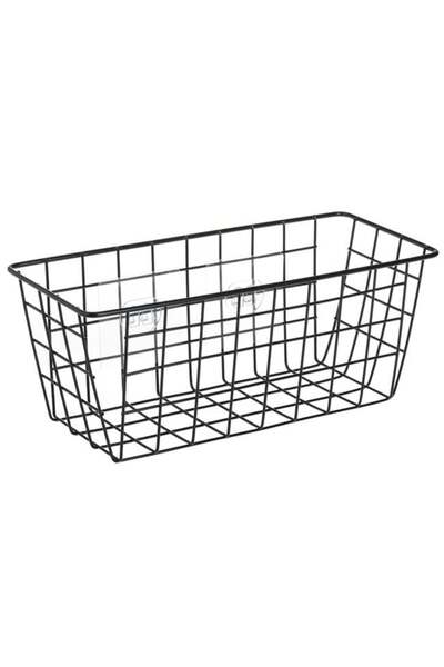 OEM Raft pentru Baie, Metal, Negru, Organizator Practic pentru Perete, 28x12x...