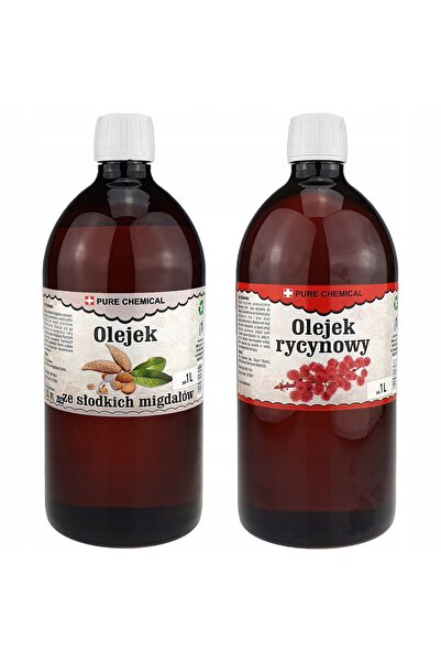 CHOSA Set Uleiuri de Migdale și Ricin, Pure , 2x1l, Nerafinat, Presat la Rece...