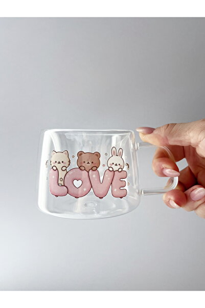 Rolin Design Love çift çidarlı kupa 210ml
