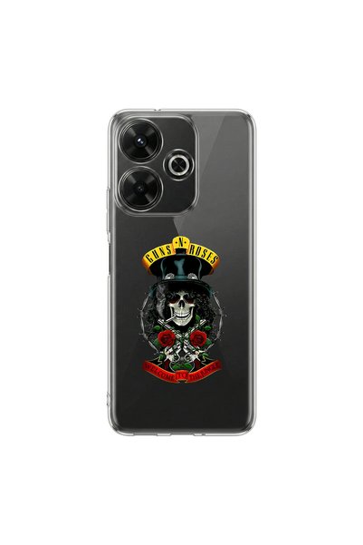 PPKin Redmi 13 Compatible Metal 3 Design Transparent Case