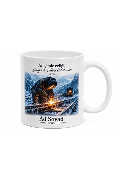 Tupya Gift Railway Track Welder Joining Rails with Fire Mug Cup Gift