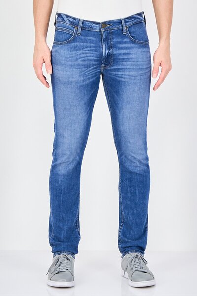 Lee Men Slim Fit Washed Stretchable Denim Jeans, Blue