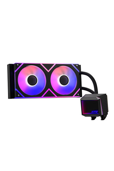 XPG LEVANTE II 240 CPU Liquid Cooler, ARGB, 2x120mm, Black