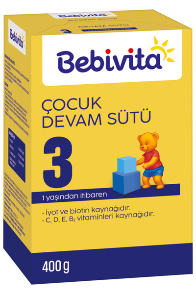 Bebivita 3 Çocuk Devam Sütü 400 Gr * 4 Adet