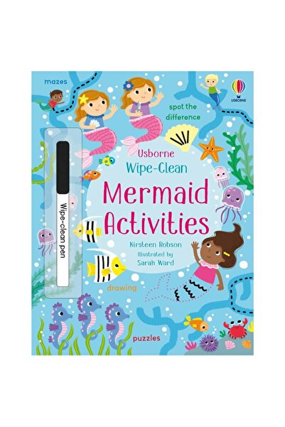 Usborne Scrie și șterge - Activități cu sirene care se curăță ușor
